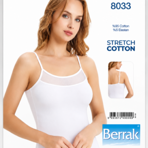 Bustier 95% coton 8033 Blanc