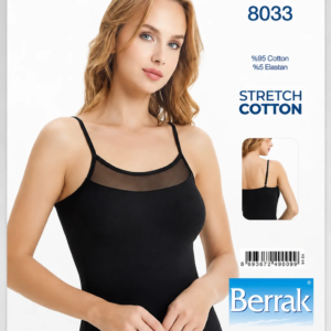Bustier 95% coton 8033 Noir