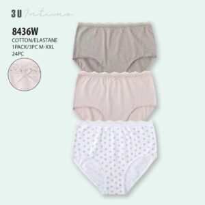 Pack 3 Culottes Coton 8436W