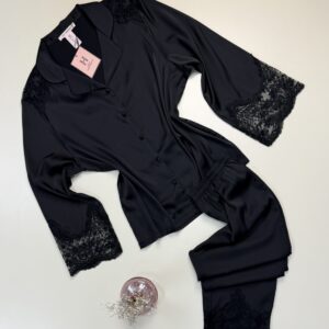 Pyjama Satin HP413 Noir