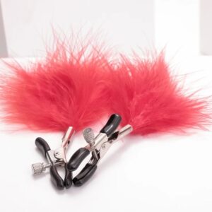 Pinces Téton avec plumes PT01