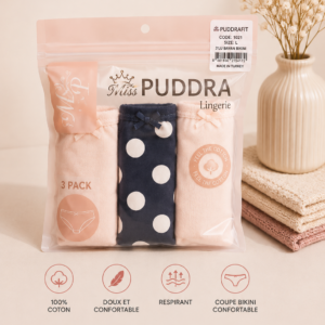 Pack de 3 culottes ( Cotton)  Puddra 3-4