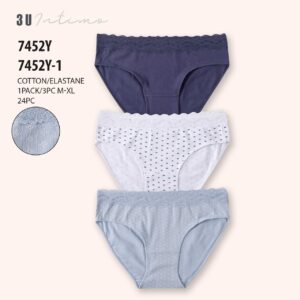 Pack 3 Culottes Coton 7452Y