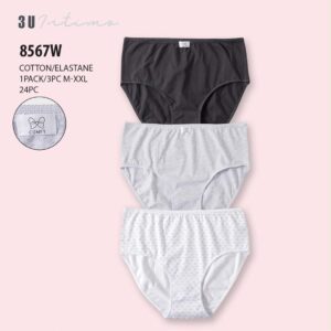Pack 3 Culottes Coton 8567W