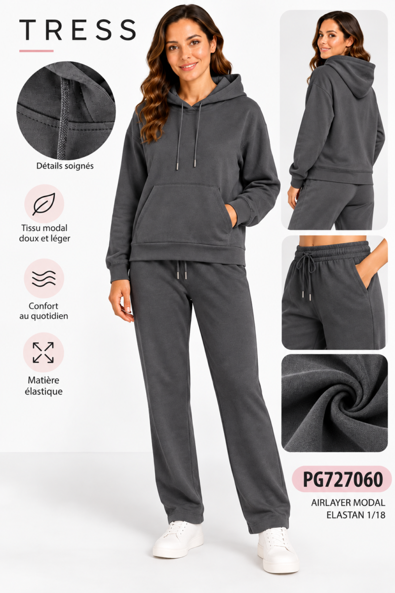 Ensemble jogging modal élégant et détaillé